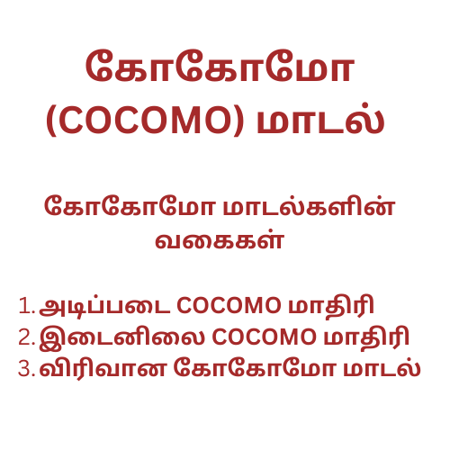 கோகோமோ (COCOMO) மாடல்