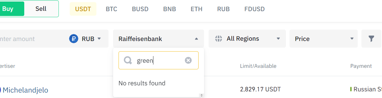 Binance P2P அனுமதியளிக்கப்பட்ட ரஷ்ய வங்கிகளை பணம் செலுத்தும் பட்டியலில் இருந்து நீக்குகிறது