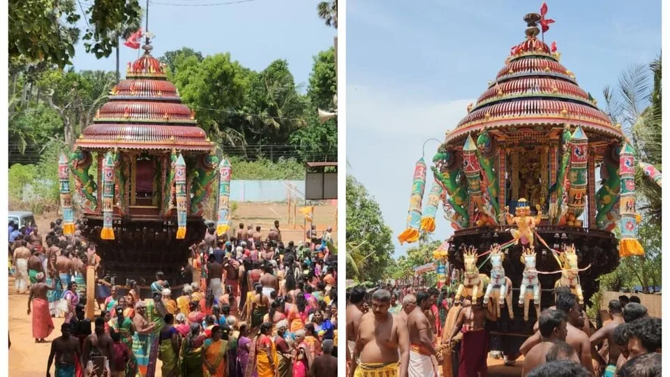 Yazhpanam Temple Festival: யாழ்ப்பாணத்தில் வெகு விமரிசையாக நடந்த கற்கரைக் கற்பக விநாயகர் தேர்த் திருவிழா