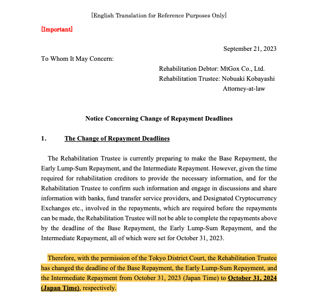 Mt. Gox Bitcoin திருப்பிச் செலுத்துதல்: ஒருபோதும் வராத நாள்