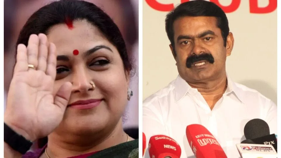 Seeman: “அது சனாதனம் இல்ல மாட்டுச்சாணம்.. உங்க கால கழுவி குடிக்கணுமா?.. - குஷ்புவிற்கு ஆவேச பதிலடி கொடுத்த சீமான்!